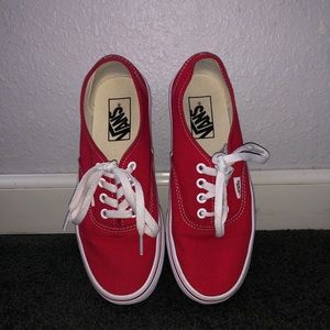 Cherry red authentic vans